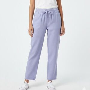 Elegant Lavender Straight Leg Women's Pants